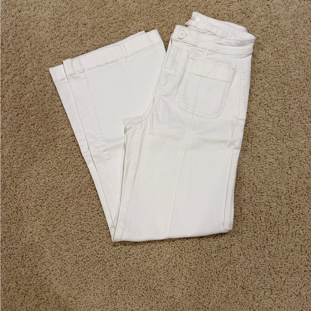 LC Lauren Conrad White Flare Jeans